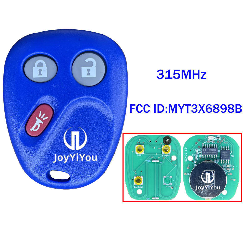 FCC ID:MYT3X6898B Remote Key 315MHz For GMC ( Blue)  3Buttons