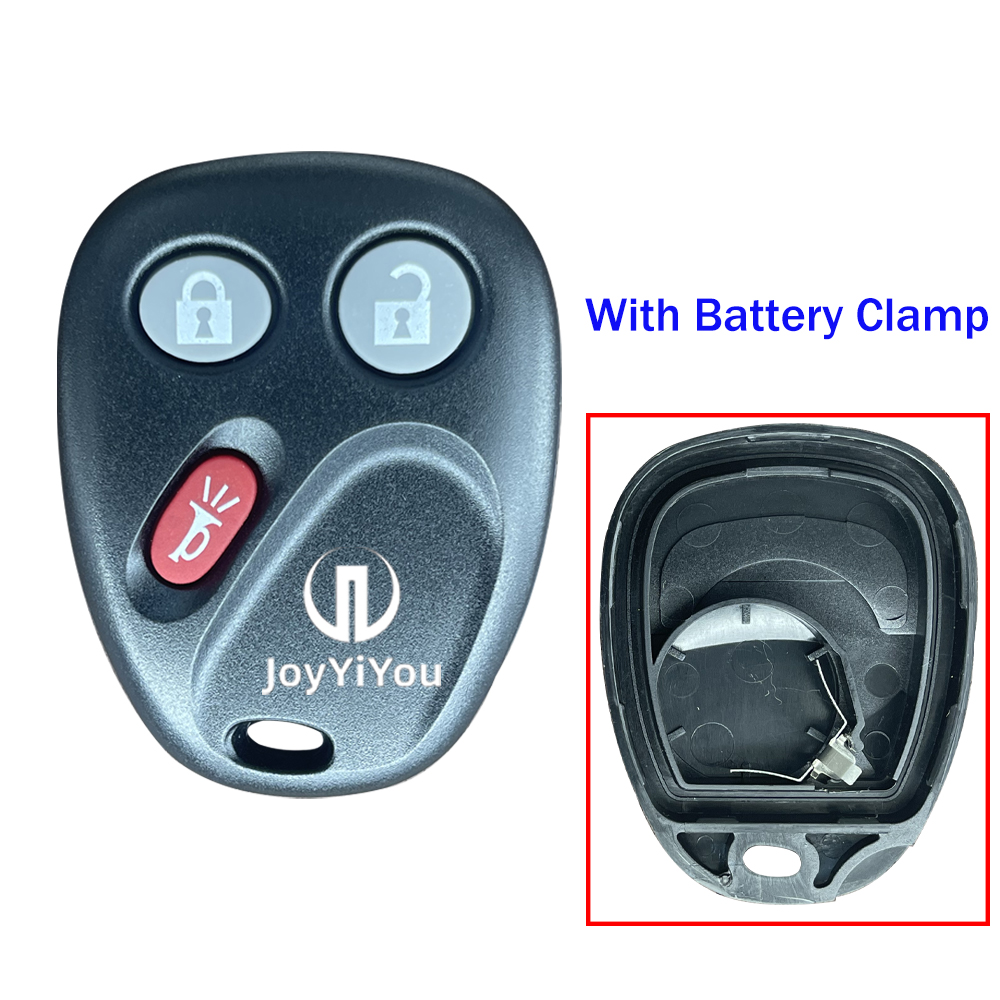 Remote Key Cover 3Buttons For GMC ( Black)  With Battery Clamp