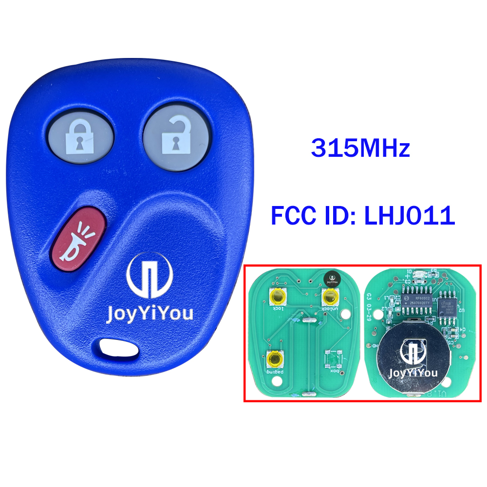 FCC ID: LHJ011 Remote Key 315MHz For GMC ( Blue)  3Buttons