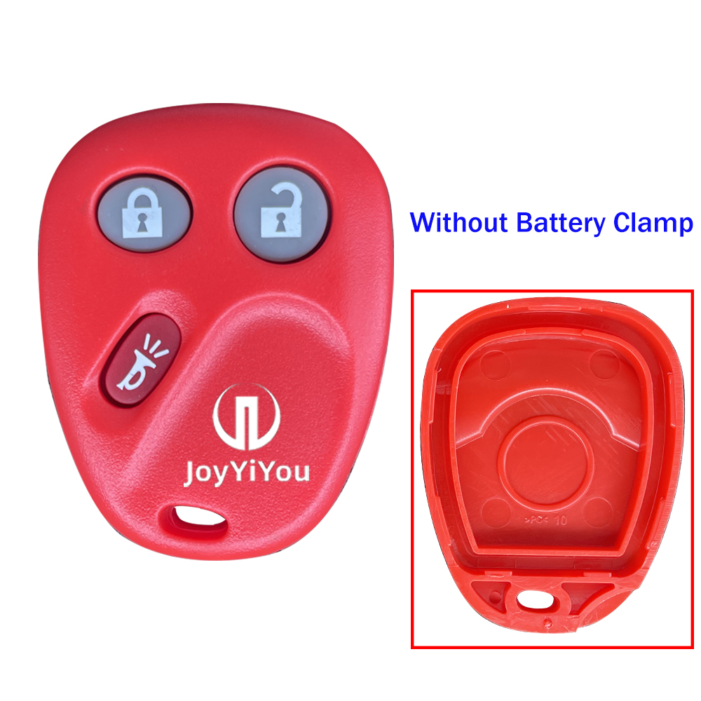 Remote Key Cover 3Buttons For GMC ( Red)  Without Battery Clamp