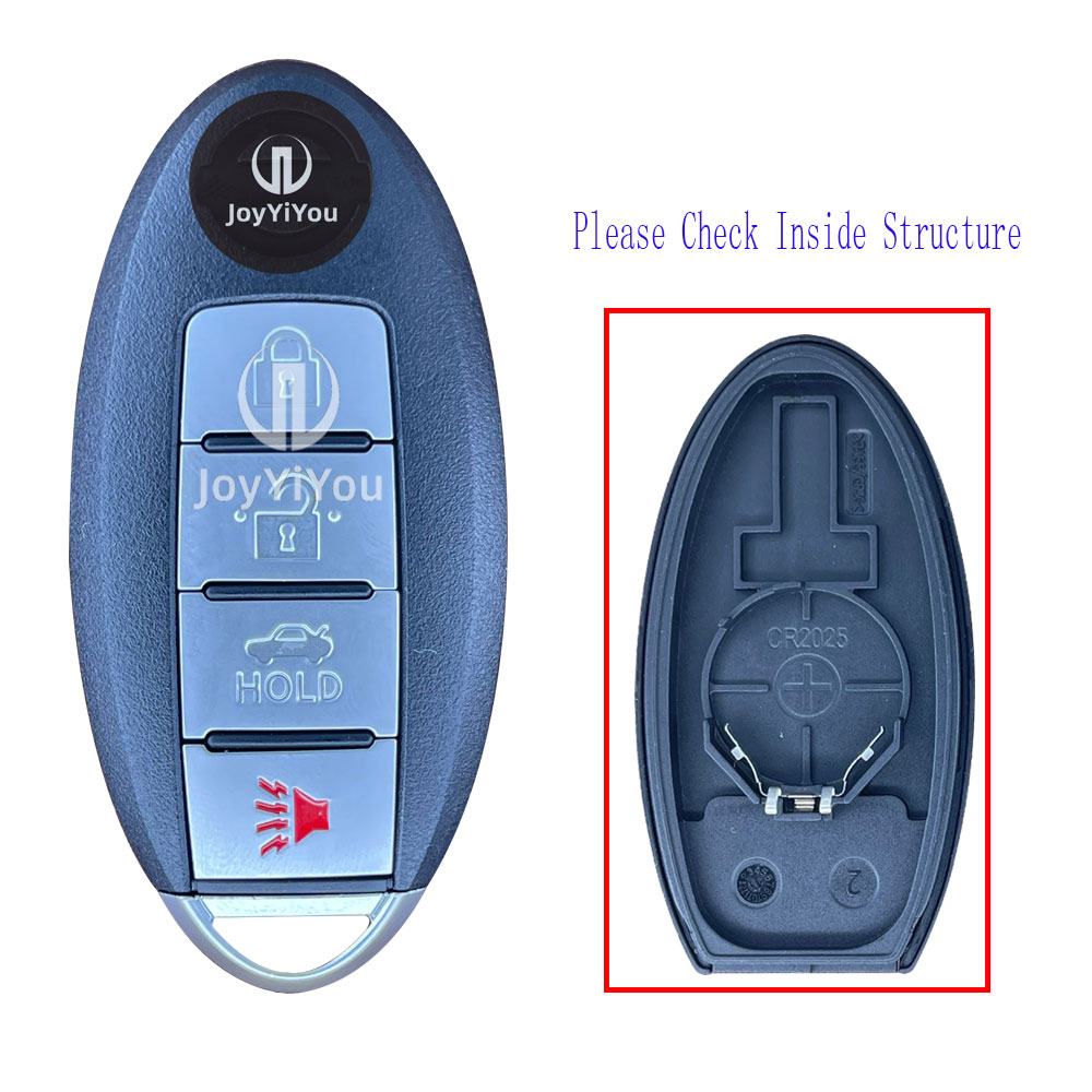 4Button-Trunk Samrt Key Cover For Nissan With Emergency Key（NSN14 Blade）