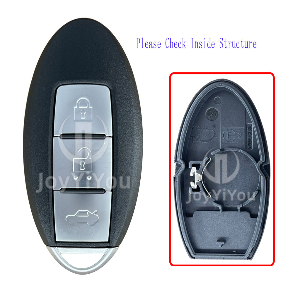 3Button Smart Key Cover For Nissan Battery Position On The Left Side