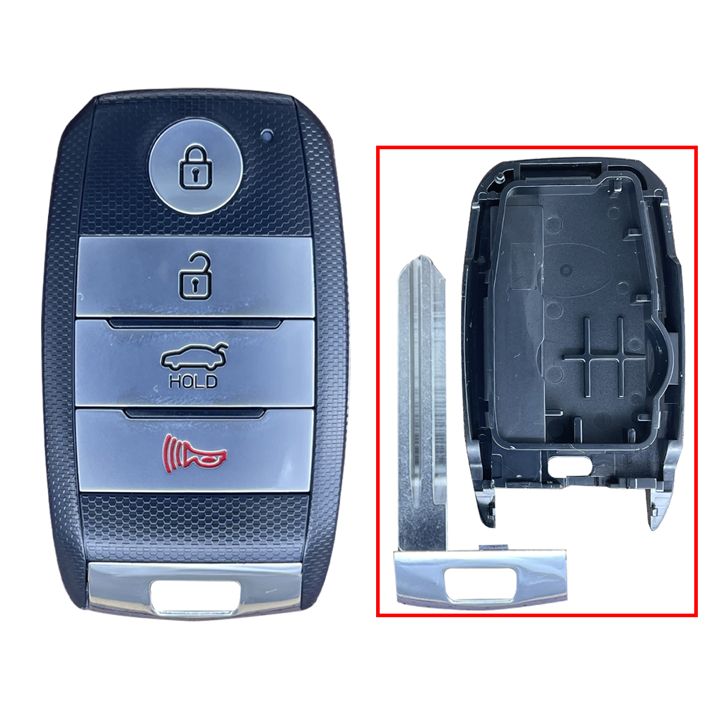 4Button-Trunk Smart Key Cover For Kia Right Blade