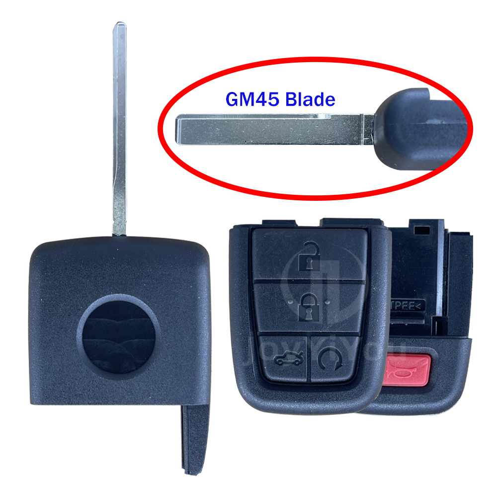 Remote Key Cover For Chevrolet/GMC 4+1Button (GM45 Blade)