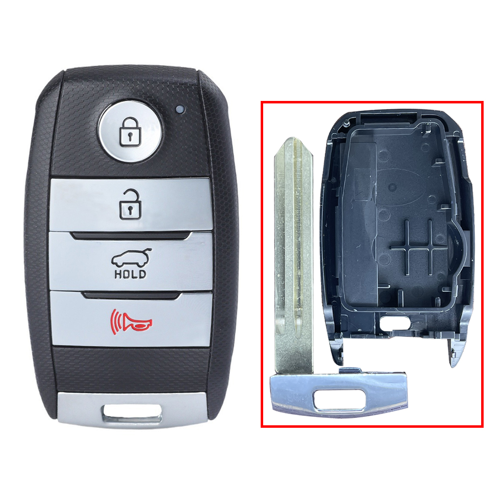 4Button-SUV Smart Key Cover For Kia Left Blade
