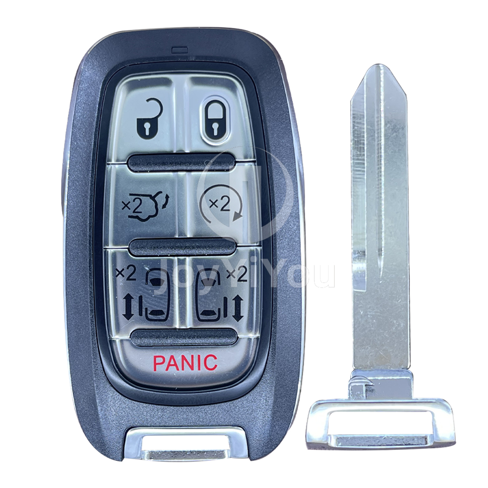 6+1Button Smart Card Cover With Emergency Key For Chrysler （Y160）