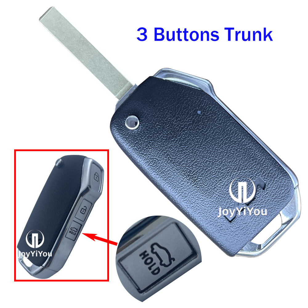 3 Button-Trunk Flip Remote Key Shell For Kia Key