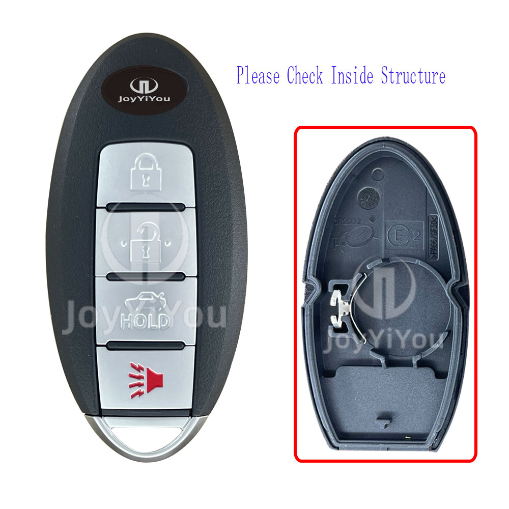 4Button Smart Key Cover For Infiniti Battery Position On The Left Side