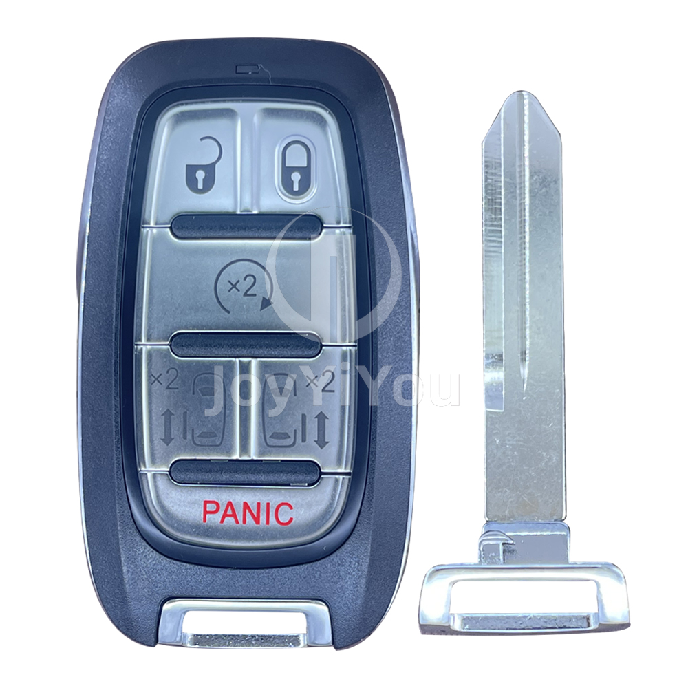5+1Button-Start Smart Card Cover With Emergency Key For Chrysler （Y160）