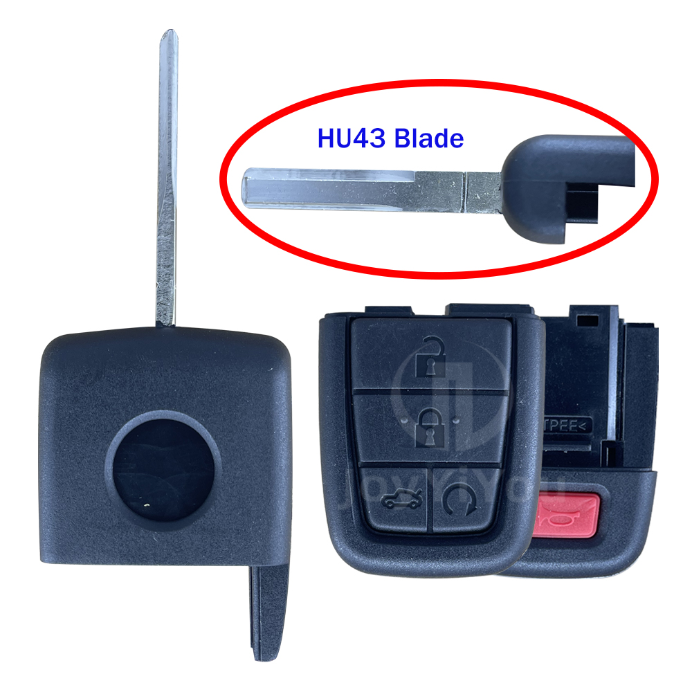 Remote Key Cover For Chevrolet/GMC 4+1Button (HU43 Blade)