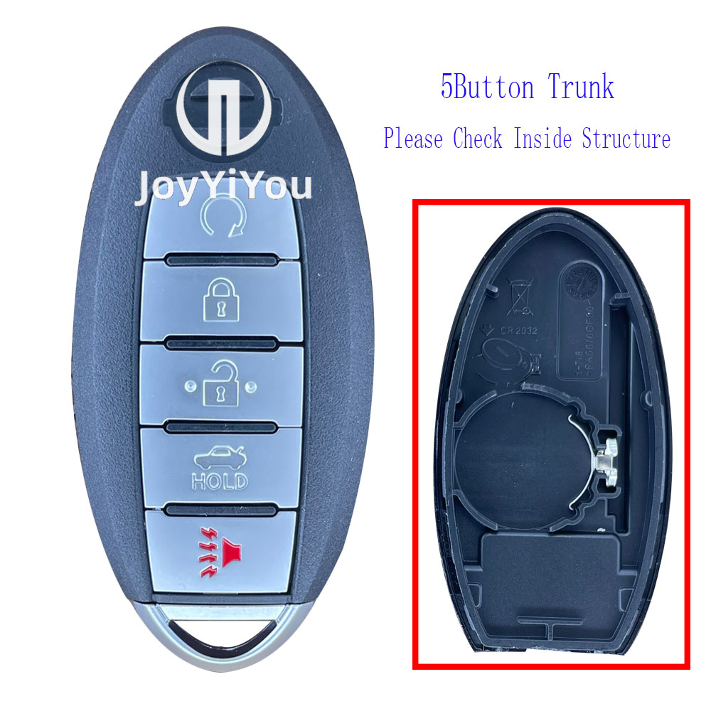 5Button Smart Key Cover For Nissan Remote Key Shell