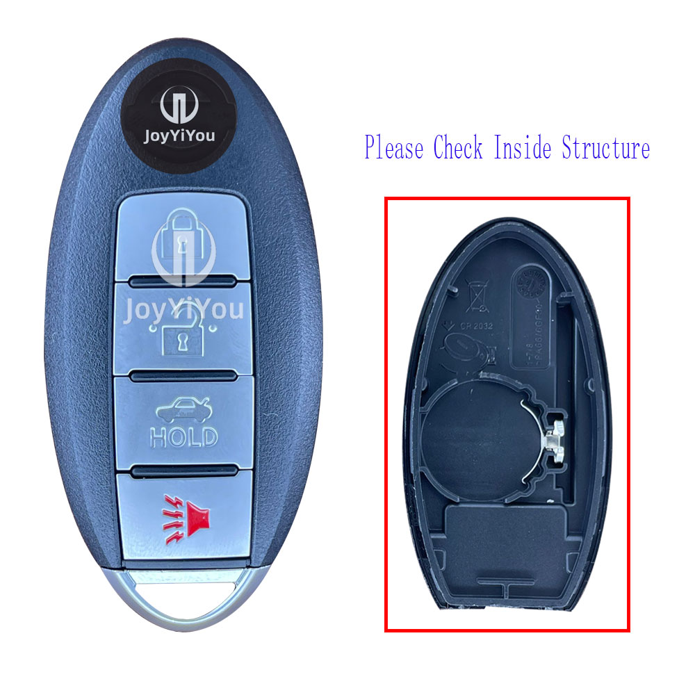 Smart Key Cover 4Buttons-Trunk For Nissan With Emergency Key（NSN14 Blade）