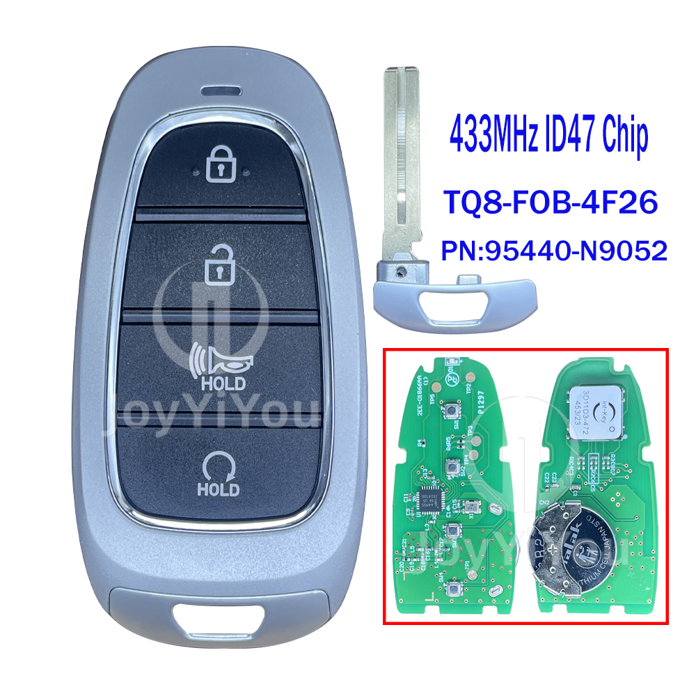 PN:95440-N9052 433MHz ID47 Chip Smart Card For Hyundai 3+1Button-Start