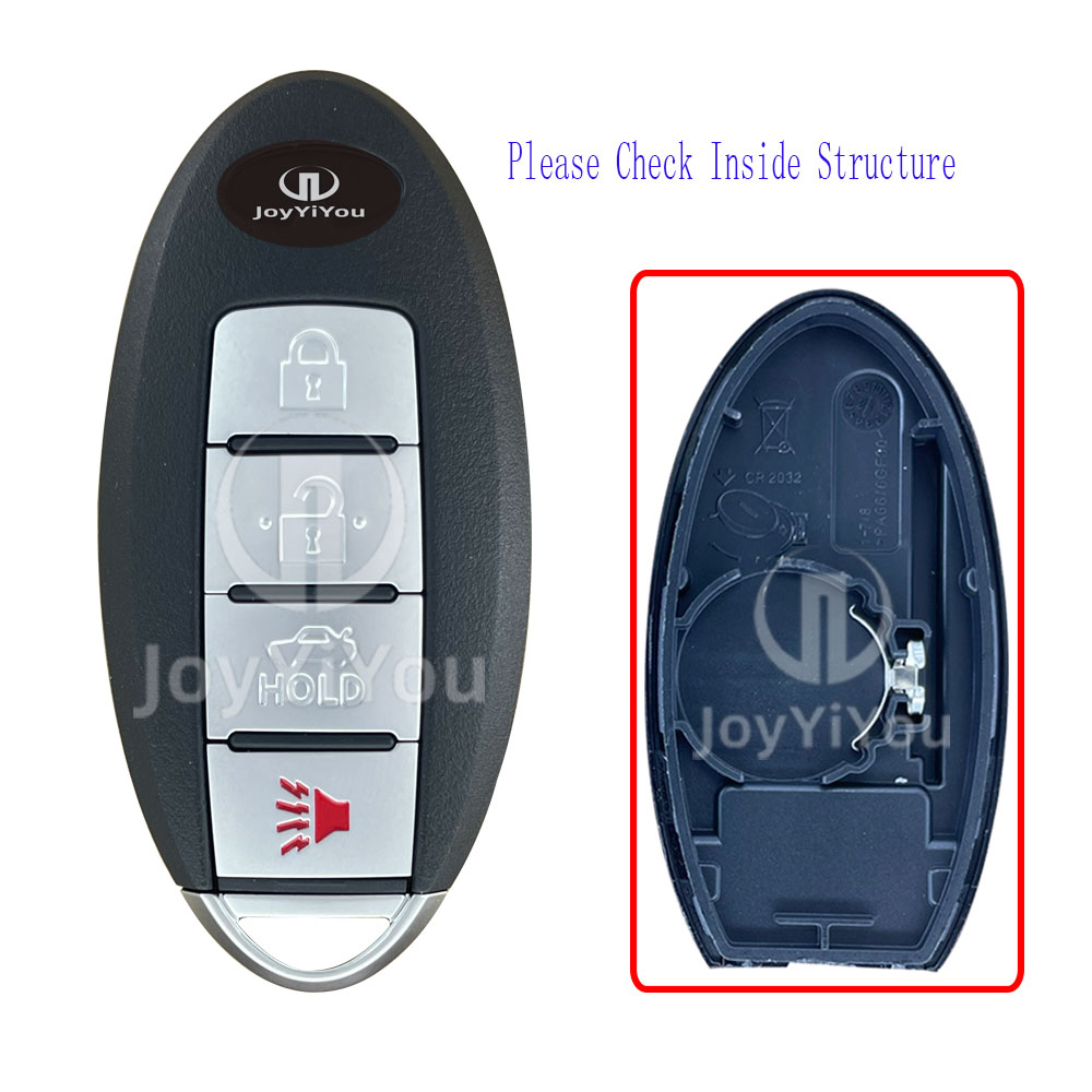 4Button Smart Key Cover For Infiniti Battery Position On The Right Side