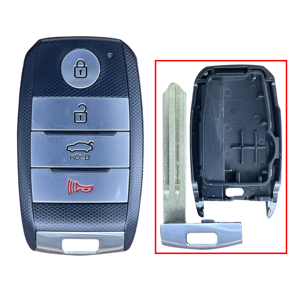 4Button-Trunk Smart Key Cover For Kia Left Blade