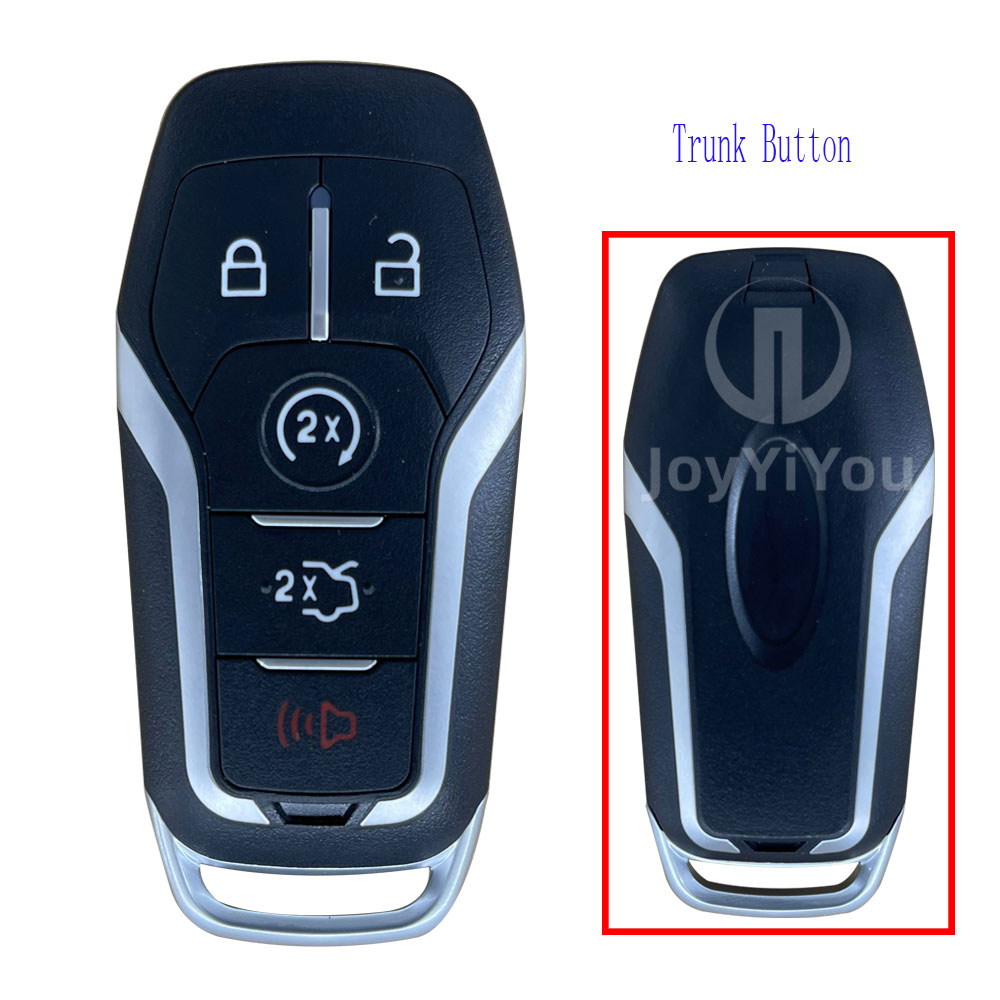 5Button-Trunk Smart Card Cover For Ford With Emergency Key