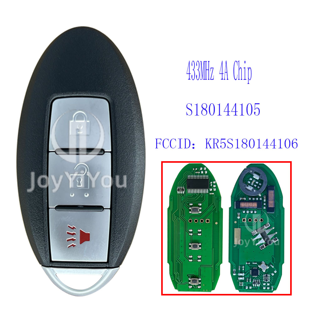 Continental S180144105/FCC ID：KR5S180144106 Remote Key For Nissan 433MHz/4A Chip Without Logo
