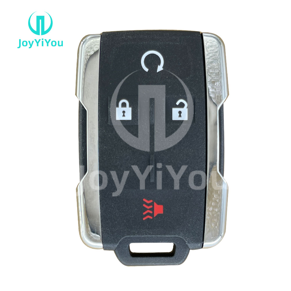 ( Silver )3+1Button Smart Card Cover For Chevrolet With Metal Side Decoration Part Without Logo