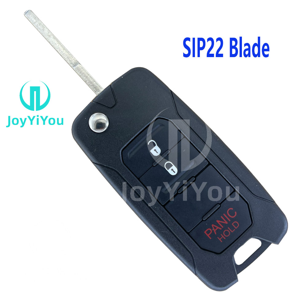 2+1Button Flip Key Shell For Chrysler Remote Key SIP22 Blade