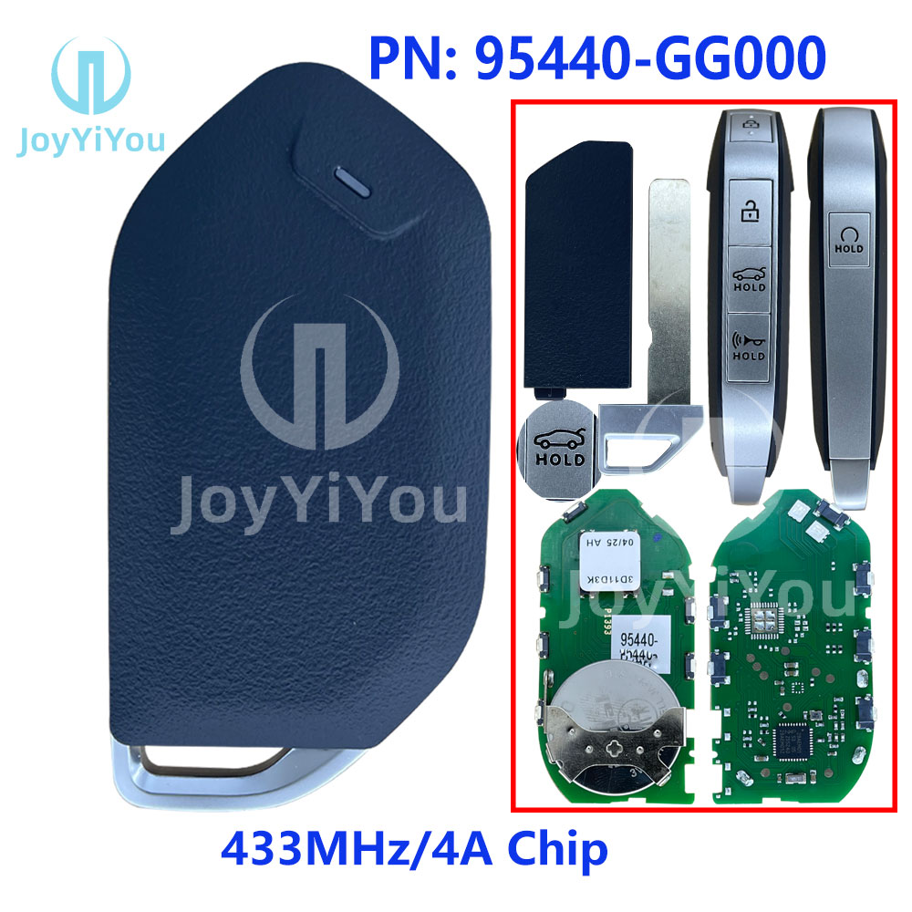 PN:95440-GG000 433MHz 4A Chip For Kia K4 2024-2026 5-Btn Smart Key w/Remote Start (TQ8-FOB-4F81M44)