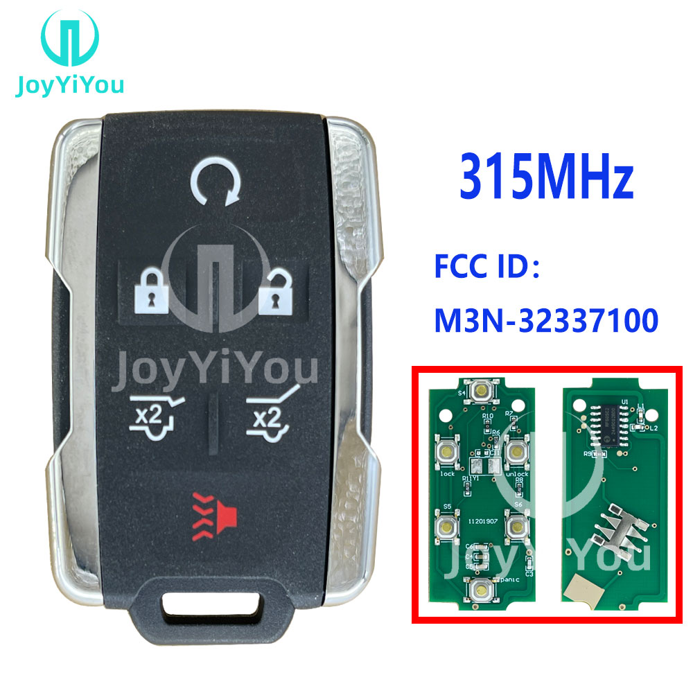 （Silver）FCC：M3N-32337100 315MHz Remote Key For Chevrolet 5+1Button-Trunk Without Logo