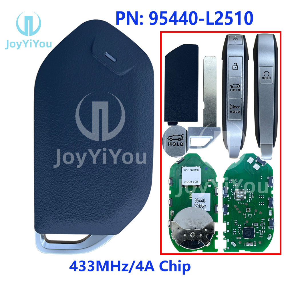 PN:95440-L2510 433MHz 4A Chip For Kia K5 2024-2026 5-Btn Smart Key w/Remote Start (TQ8-FOB-4F81M44)