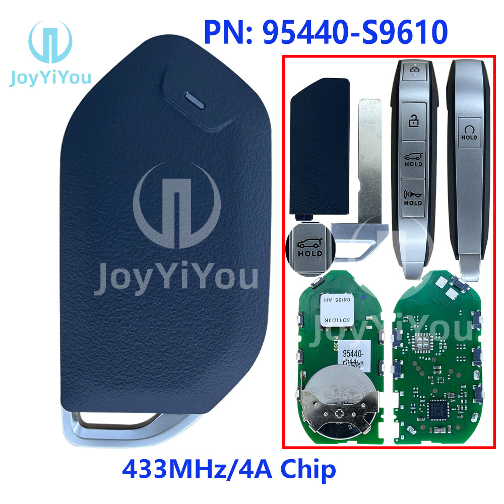 PN:95440-S9610 433MHz 4A Chip For Kia Telluride 2022-2025 5-Btn Smart Key w/Rmt Start (TQ8-FOB-4F71)