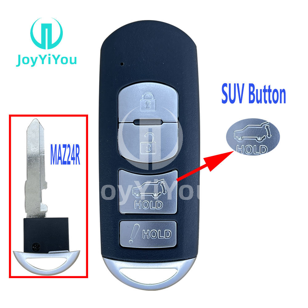 3+1Button-SUV Smart Key Card Cover For Mazda Remote Key Shell