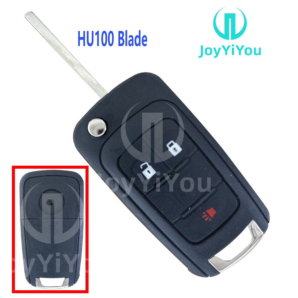 2+1Button Flip Remote Key Shell For Buick HU100 Blade