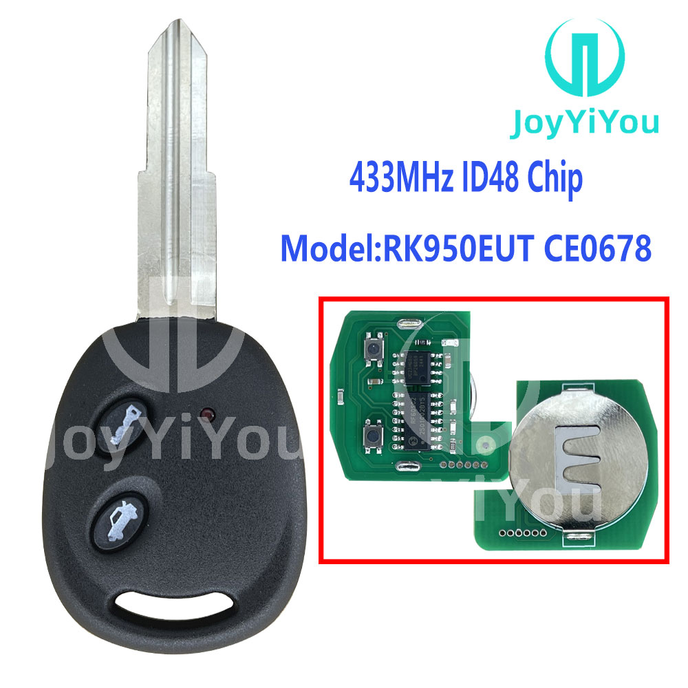 FCC:RK950EUT CE0678 433MHz ID48 Chip Remote Key For Chevrolet DWO4R Without Logo