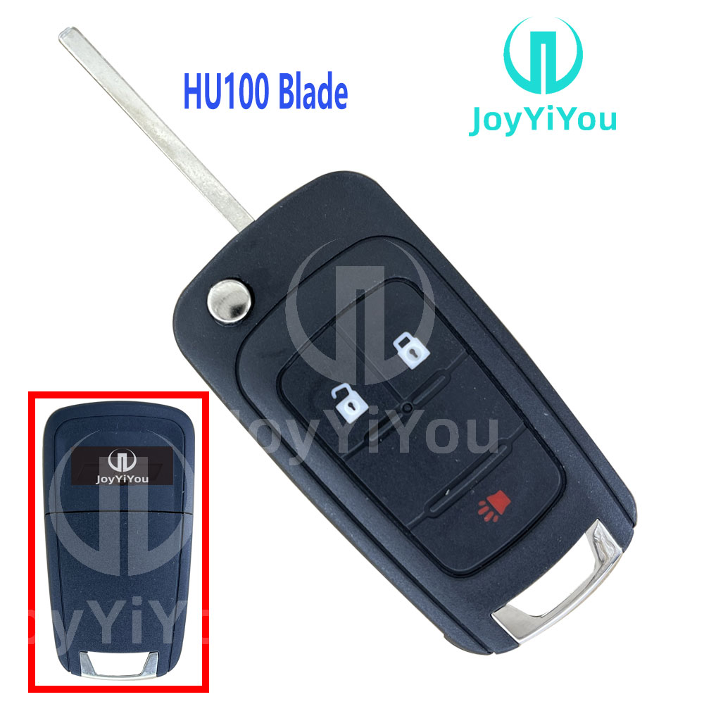 2+1Button Flip Remote Key Shell For Chevrolet HU100 Blade