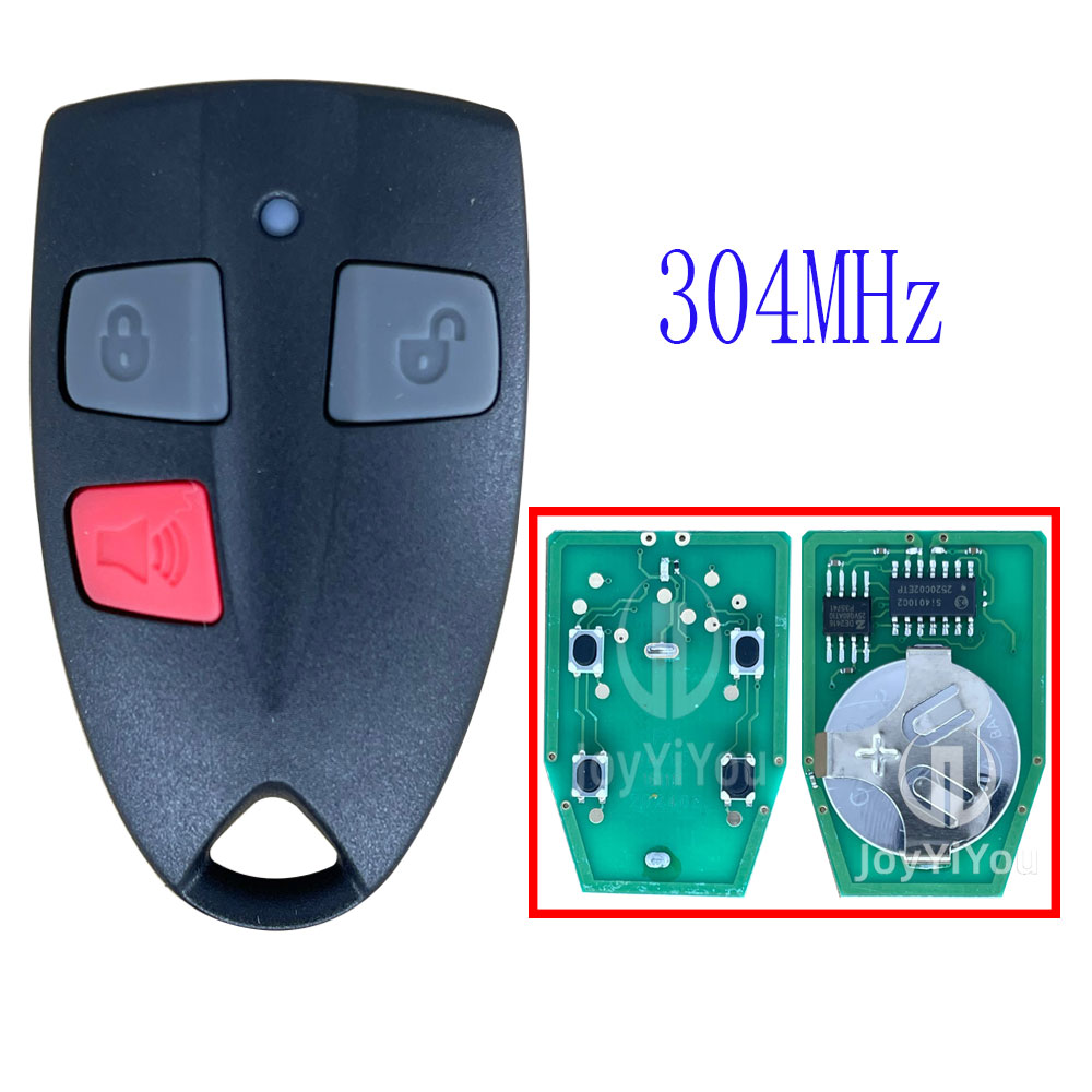 2+1 Button 304MHz Remote Key For Ford Without Logo