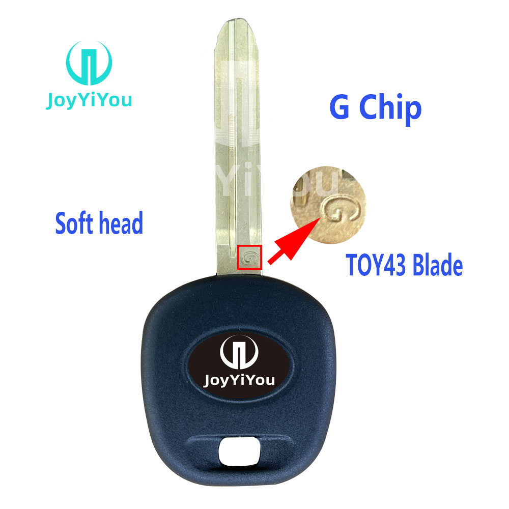 Soft Head G Transponder Key For Toyota Chip Key TOY43 Blade