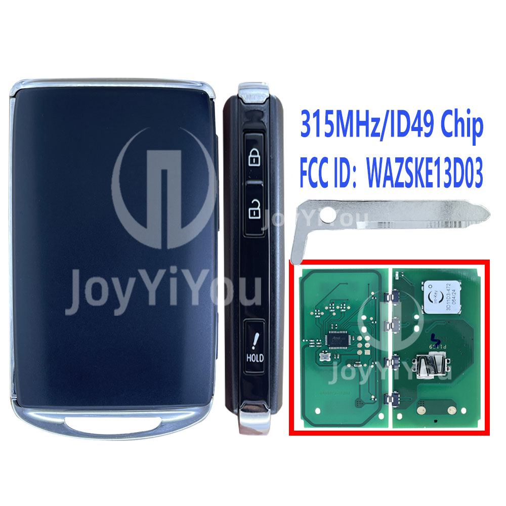 FCC ID：WAZSKE13D03 315MHz/ID49 Chip Smart Key For Mazda （Without Logo）