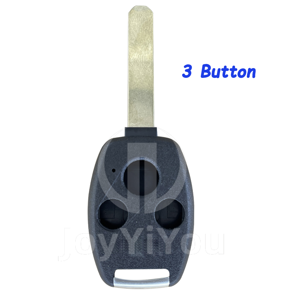 3Button Remote Key Shell For Honda HON66 Blade With Chrome Finish