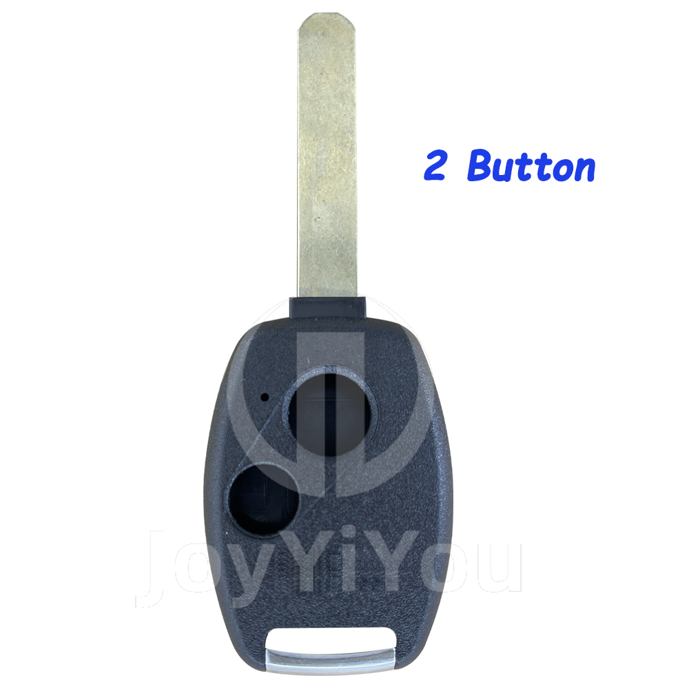 2Button Remote Key Shell For Honda HON66 Blade With Chrome Finish