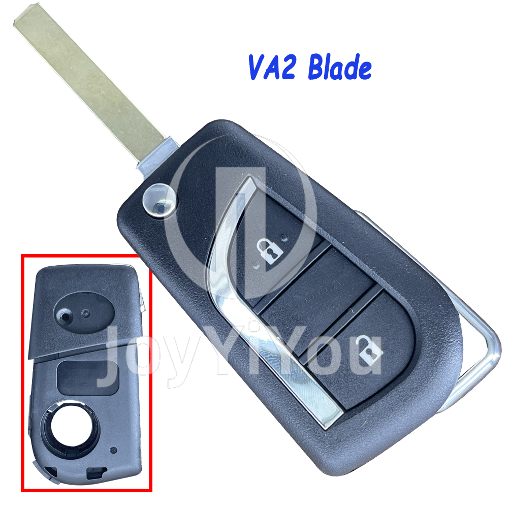 Replacement 2 Button Flip Remote Shell for TOY（VA2）