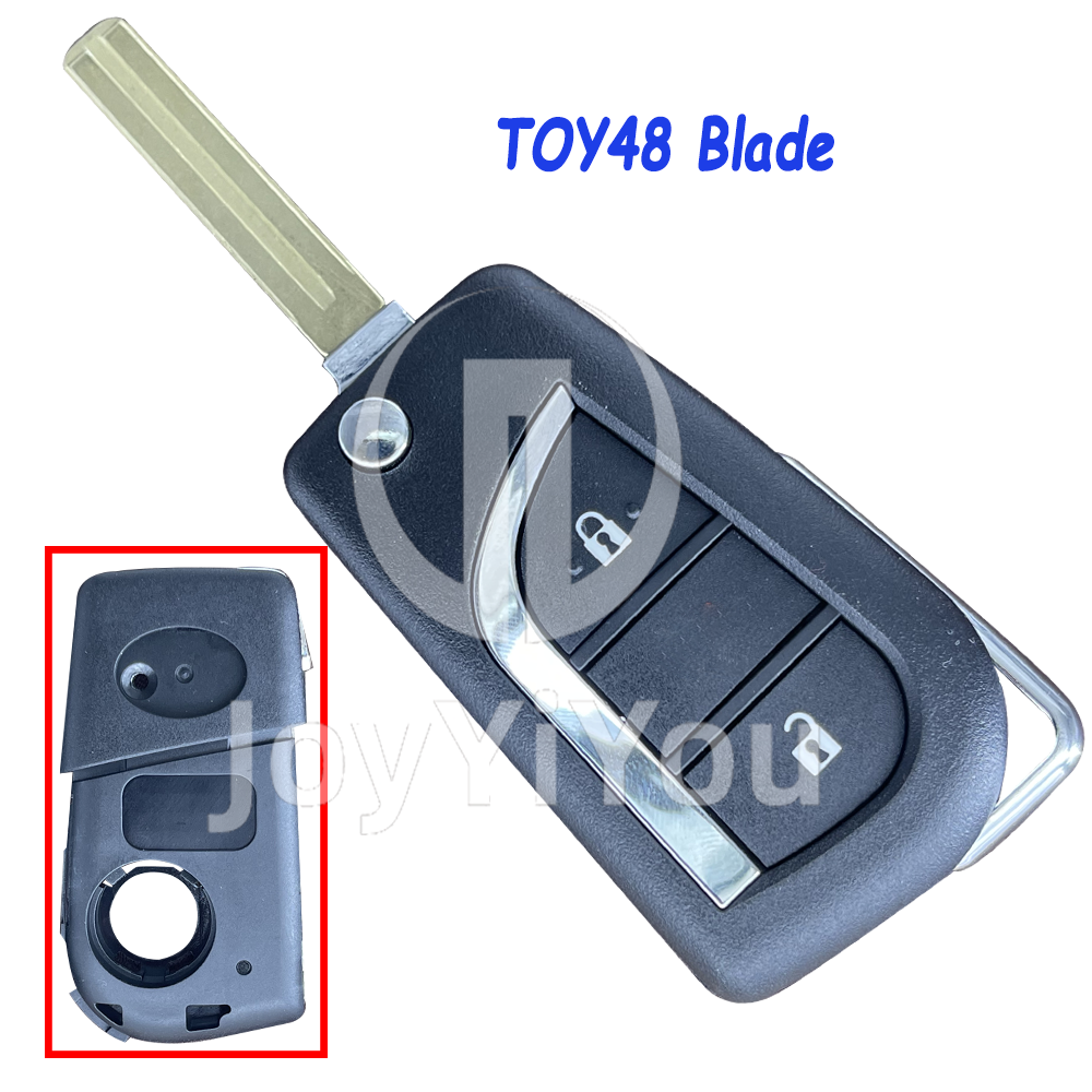 Replacement 2 Button Flip Remote Shell for TOY（TOY48）