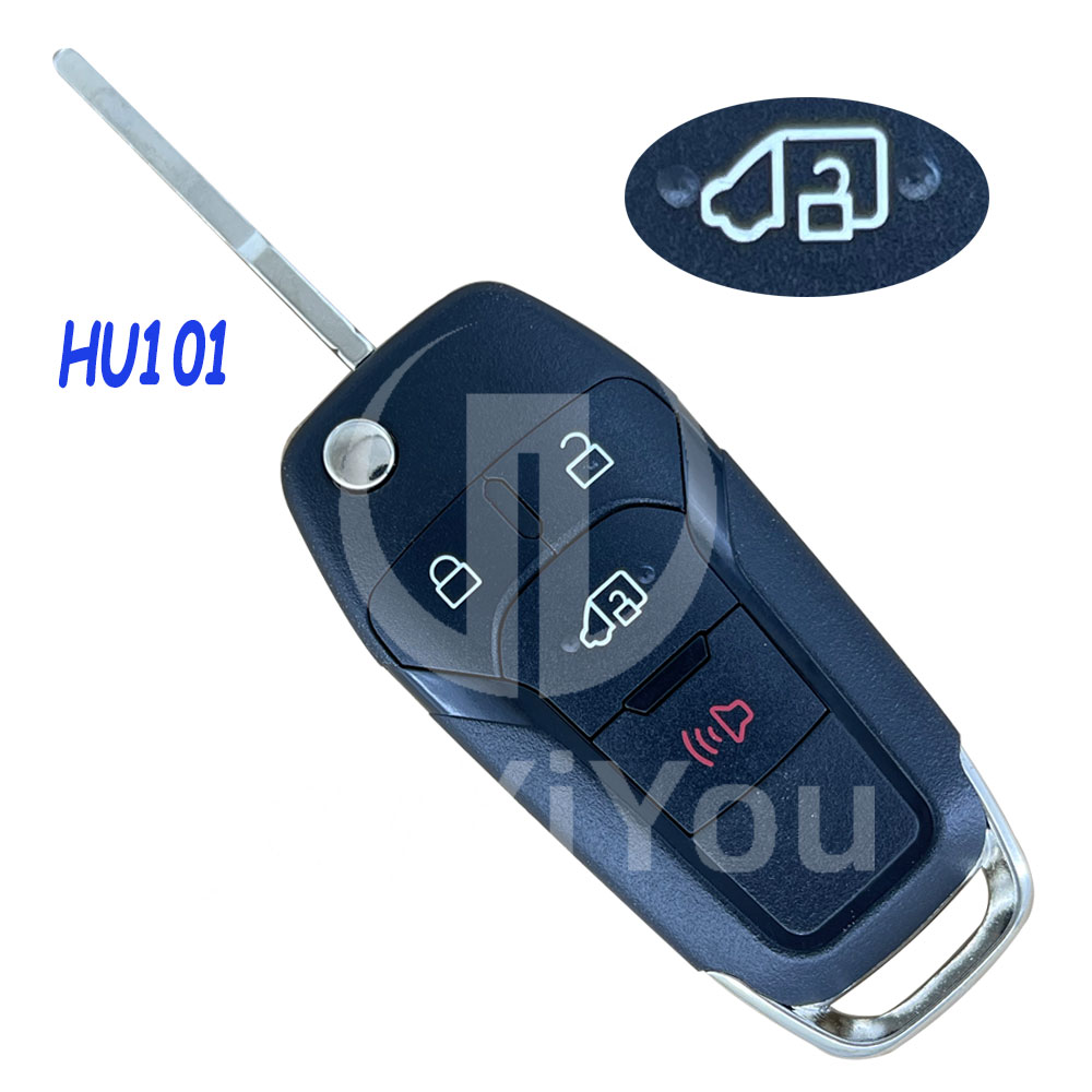 3+1Button-MVP Flip Remote Key Shell For FD (HU101) 