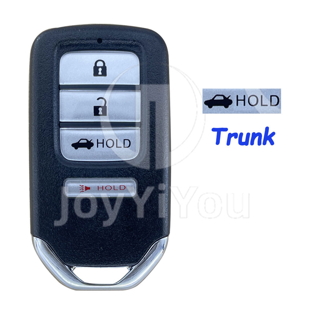 3+1Button-Trunk+HOLD Smart Key Shell For HON HON66 Blade 