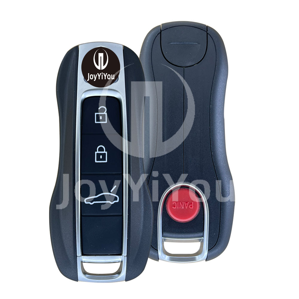 3+1 Button-Trunk Smart Key Case For PO With Emergency Key