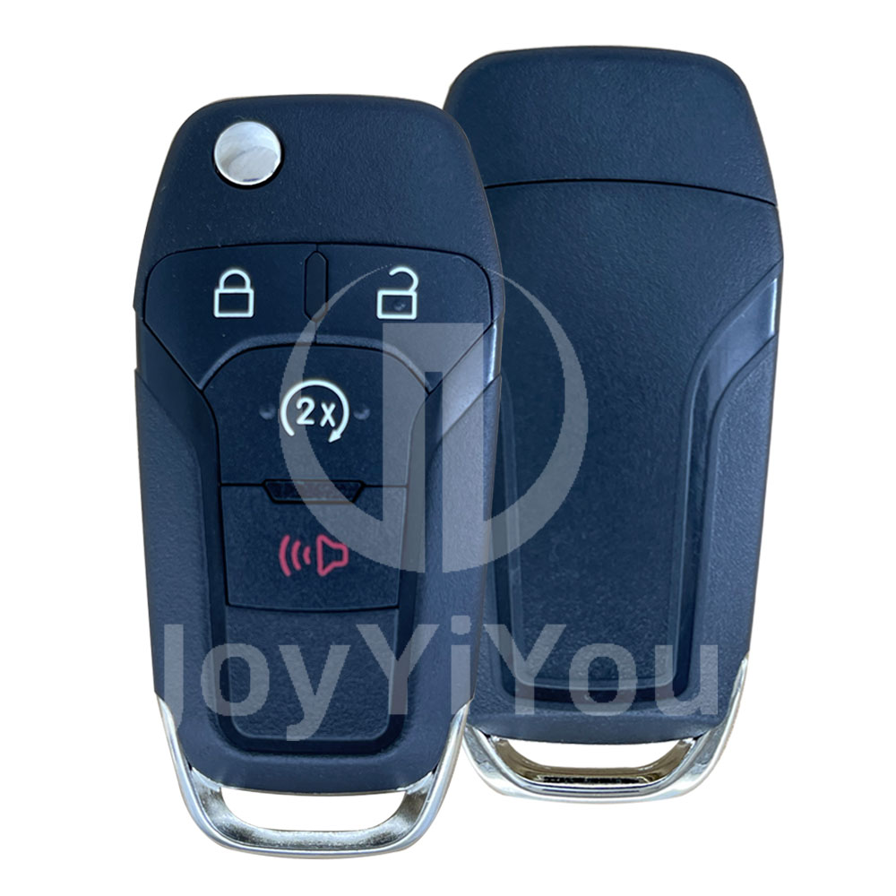 3+1Button-Start Flip Remote Key Shell For FD (HU101) Without Logo