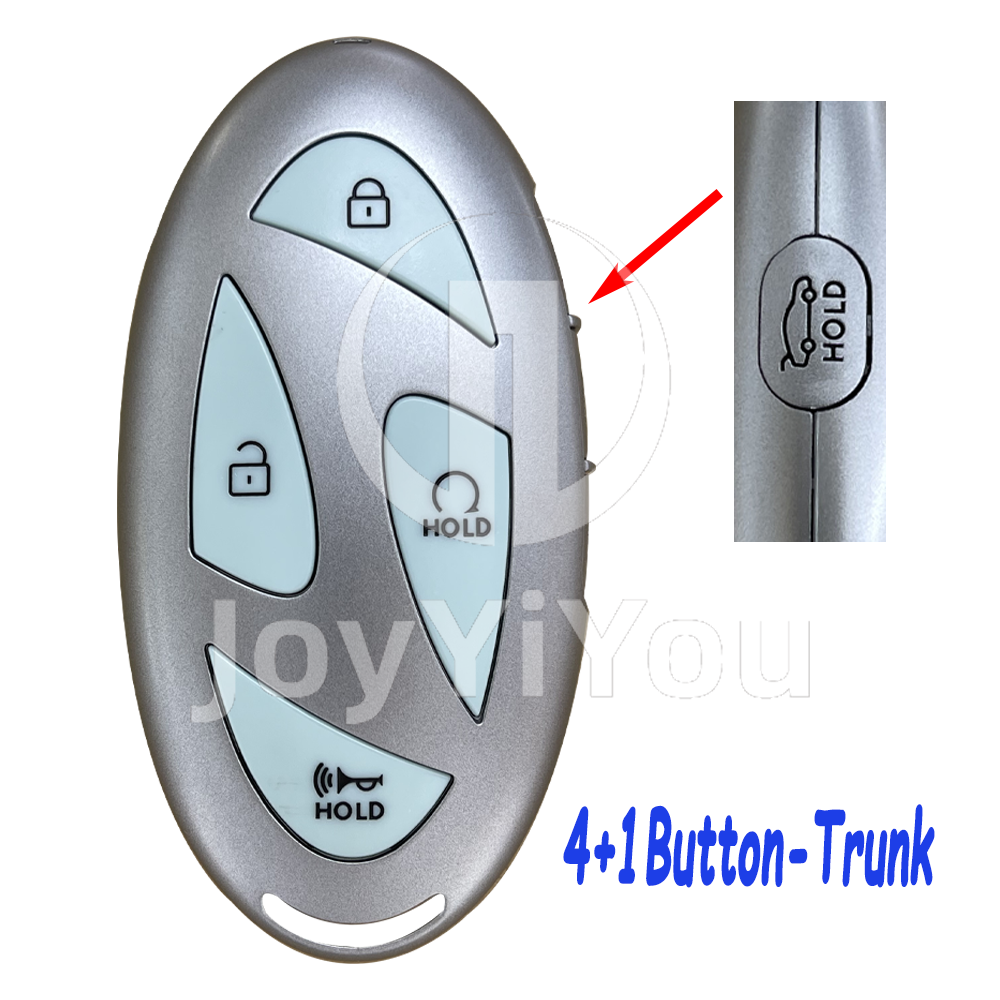 4+1Button-Trunk Smart Card Cover For Hyundai（Blue）