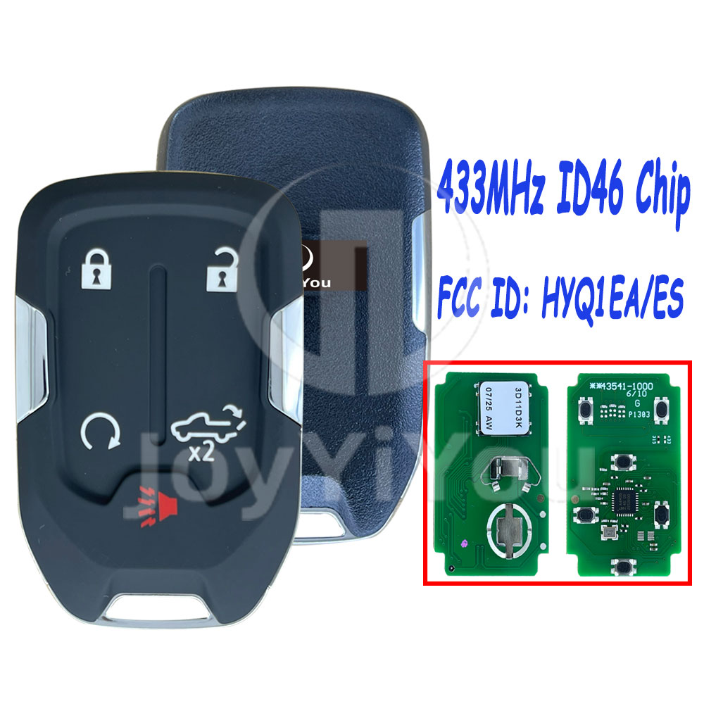 HYQ1EA/ES 433MHz ID46 Chip For CHV 4+1Buttons Remote Key Without Logo (HU100)