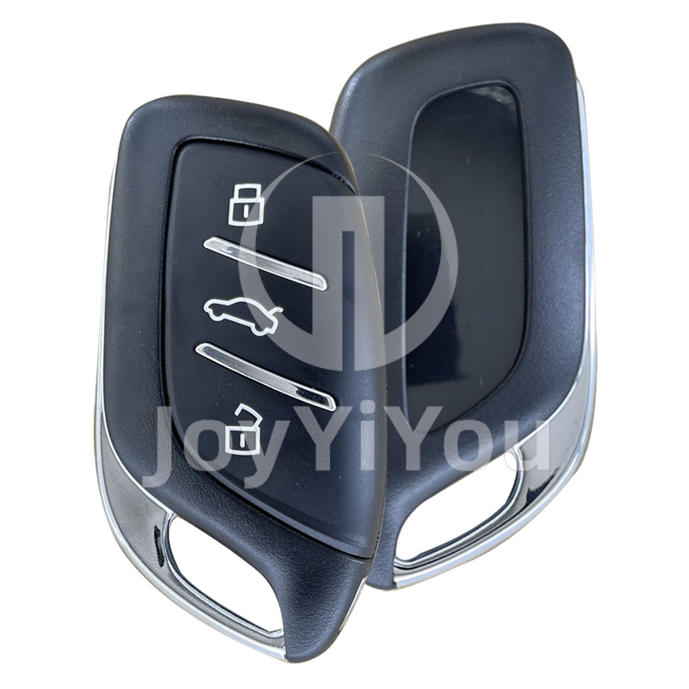 Black 3Button Smart Card Cover With Emergency Key For MG (HU100)