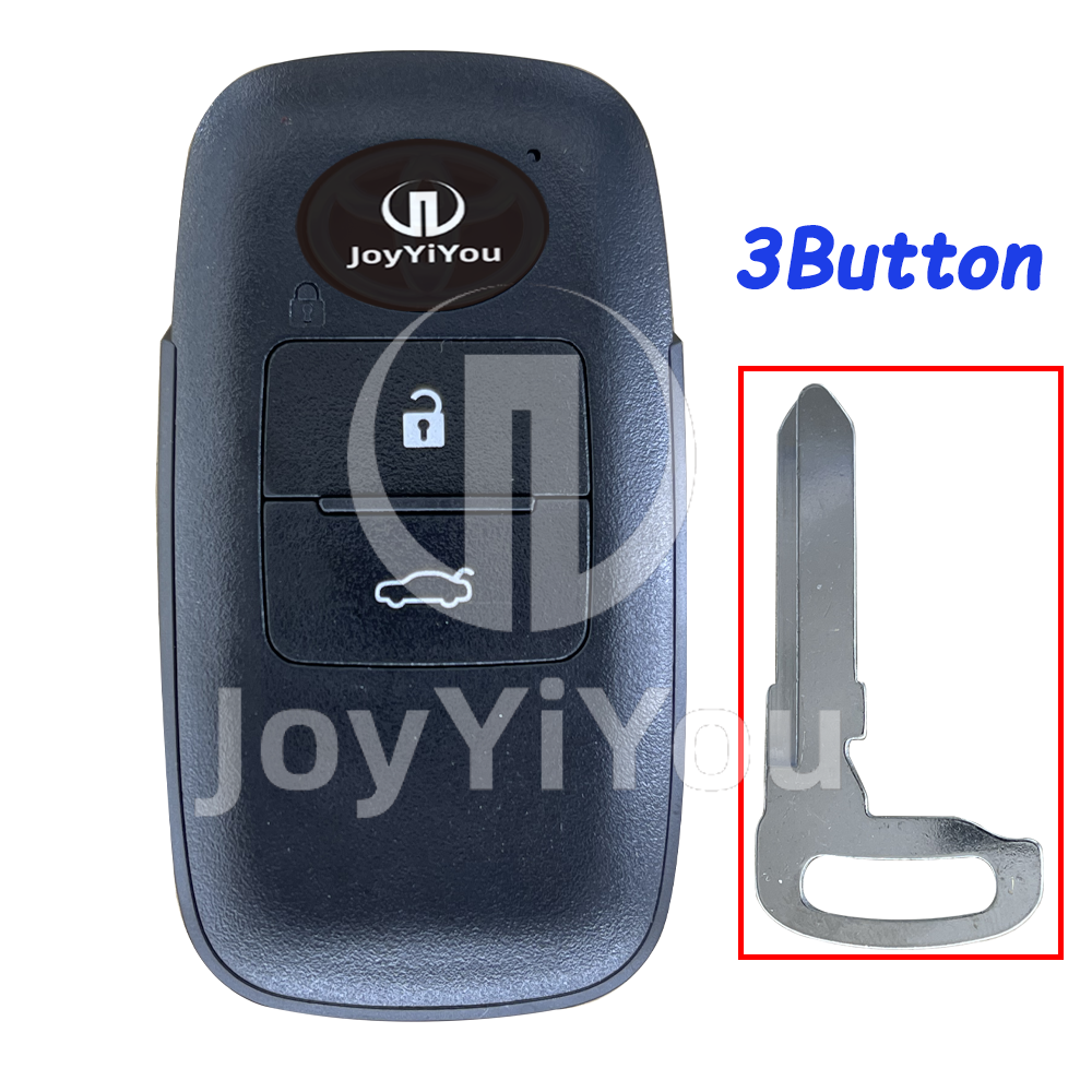 3Button-Trunk Remote Key Shell For TOY With Emergency Key