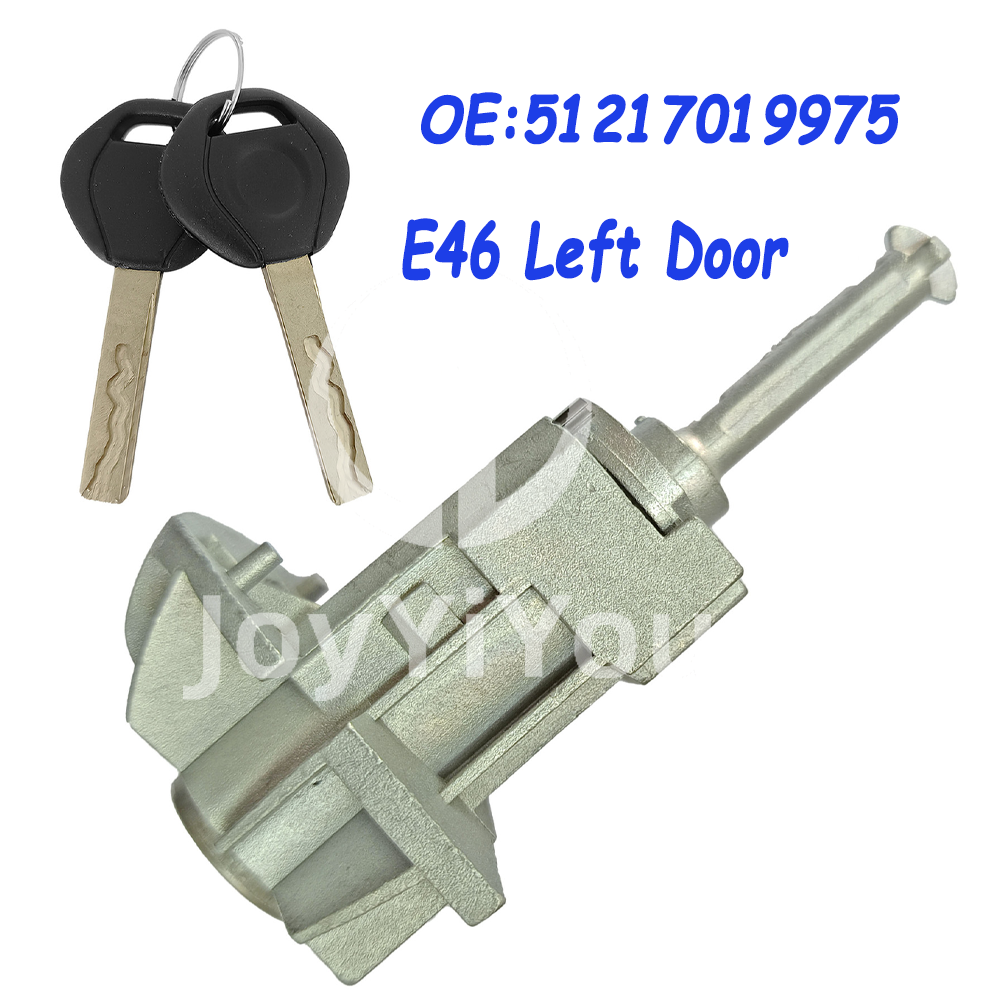 OE:51217019975 Left Driver Door Lock Barrel Cylinder Barrel Assembly with 2 Keys FOR BMW E46 325Ci 325i 325xi 330Ci 330i 330xi M3