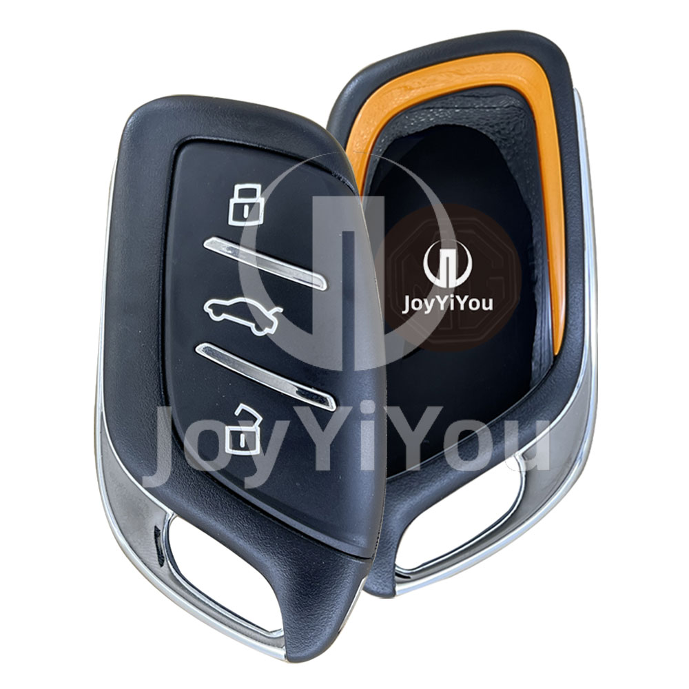 Orange 3Button Smart Card Cover With Emergency Key For MG (HU100)