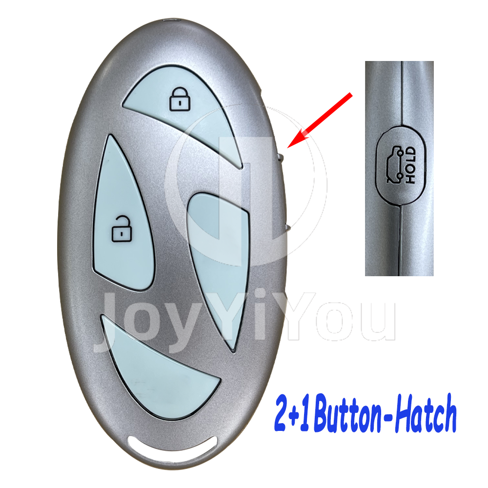 2+1Button-Hatch Smart Card Cover For Hyundai（Blue）
