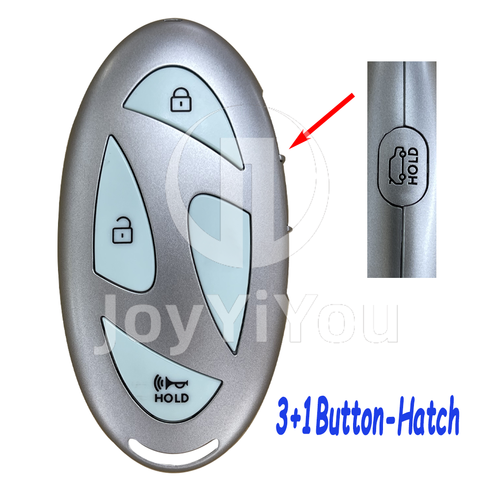 3+1Button-Hatch Smart Card Cover For Hyundai（Blue）